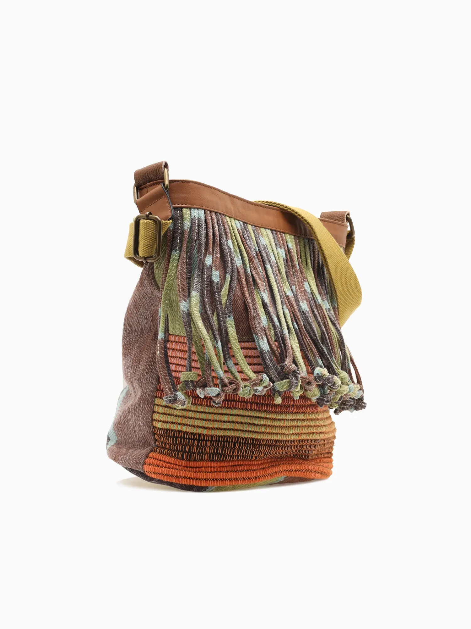 6858 Xia Bucket Brown Multi