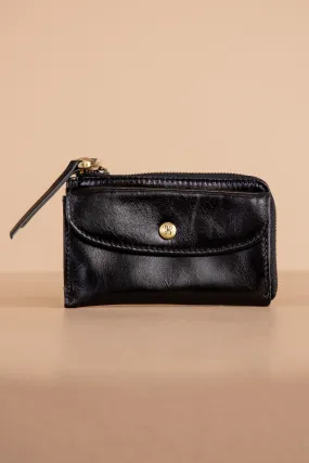 Addi Card Case - Black | HOBO - FINAL SALE