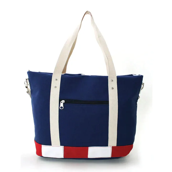 Americana Patriotic Canvas Bag Tote