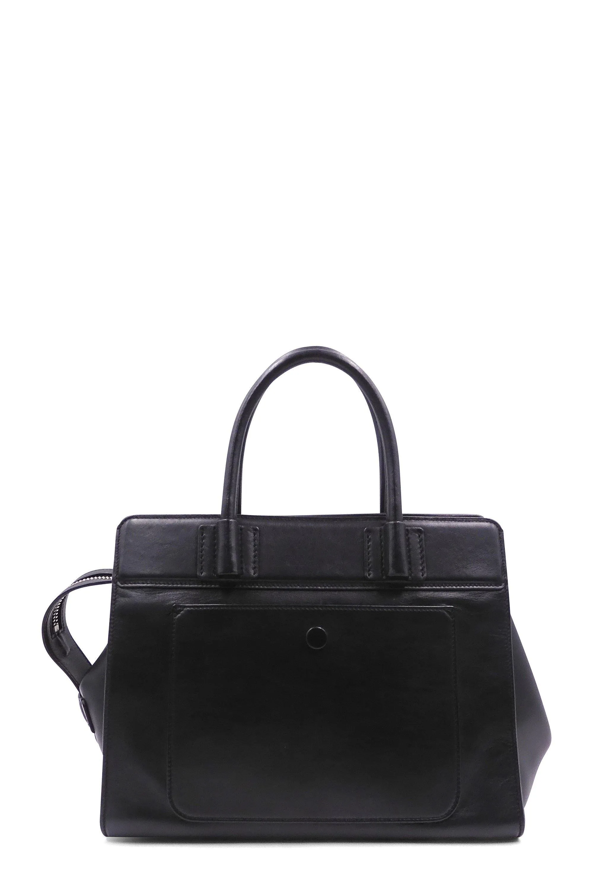 Amu Zip Satchel Black