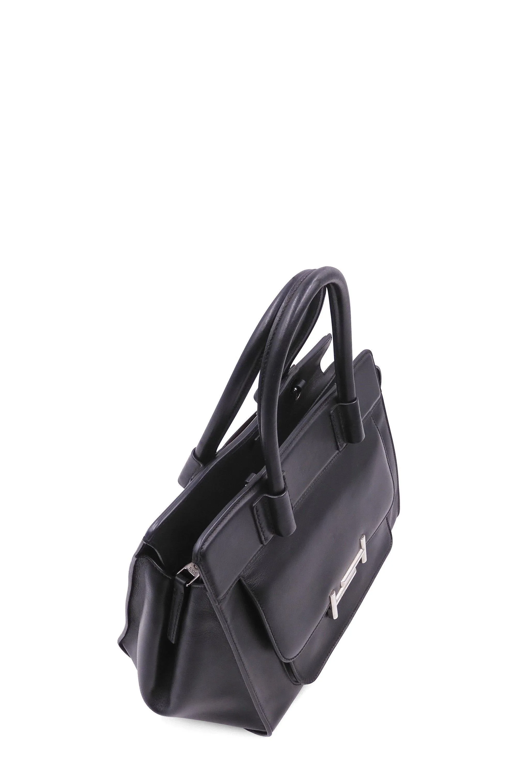 Amu Zip Satchel Black