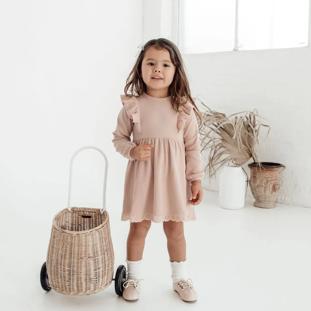 Aster & Oak | Cameo Rose Ruffle Dress