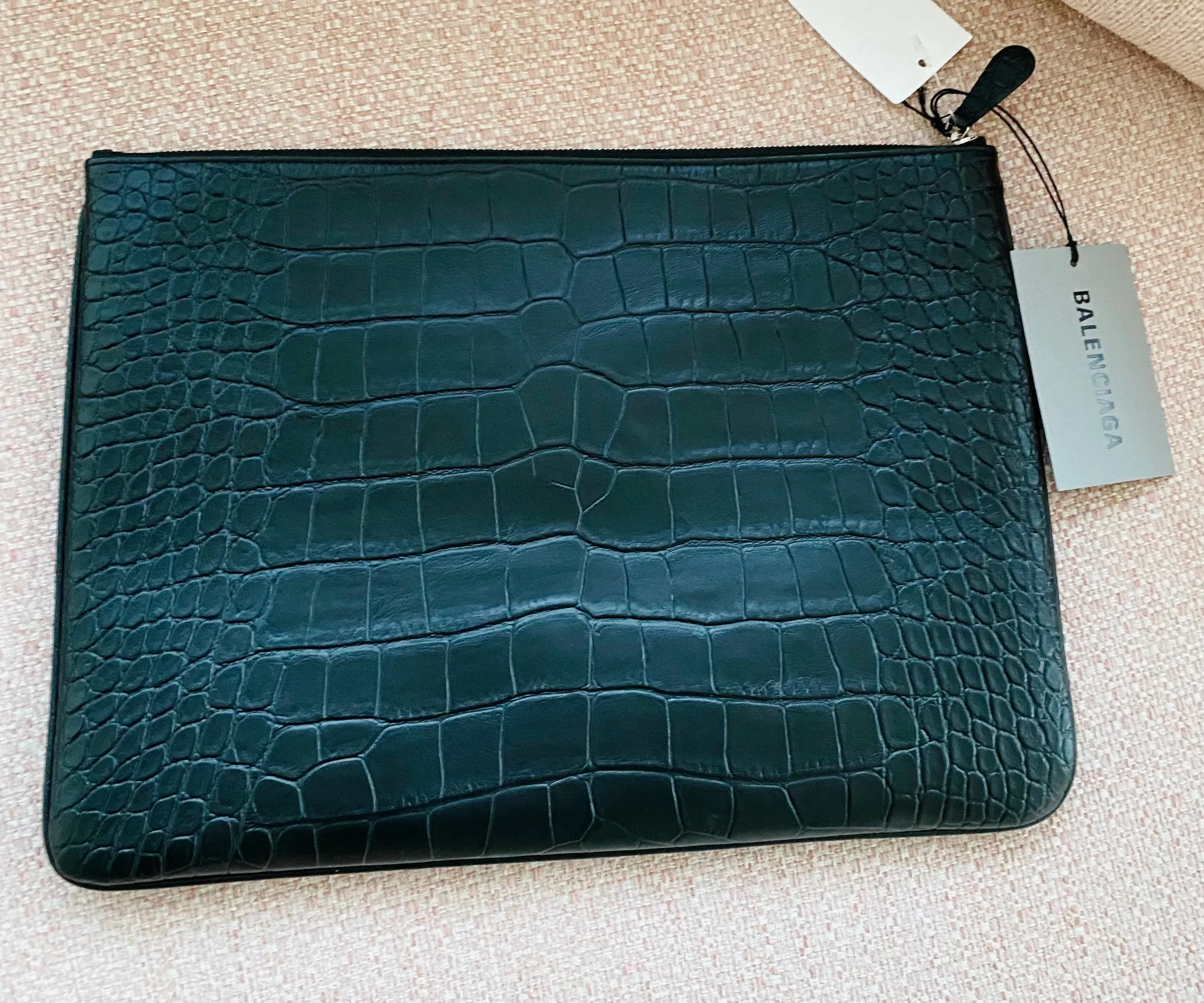 Balenciaga logo clutch