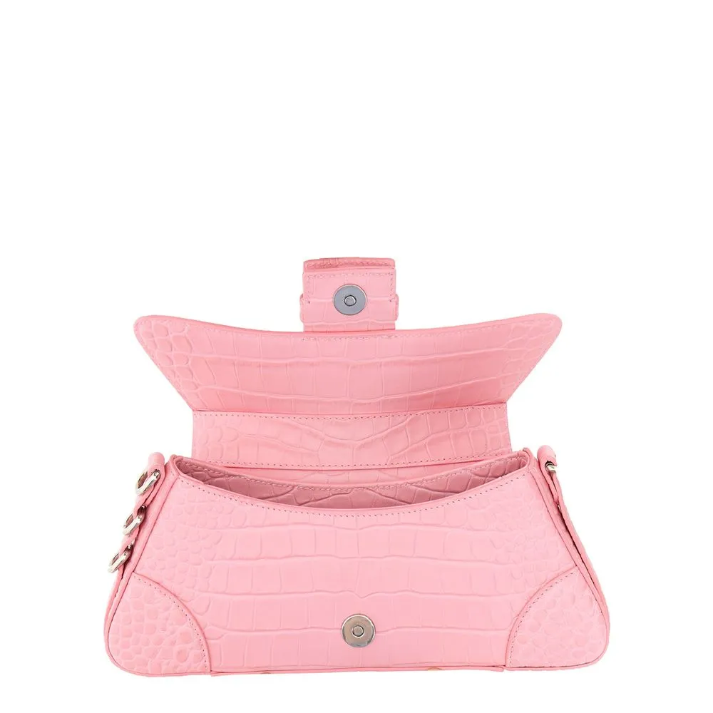 Balenciaga Soft Leather Flap Bag 'Pink'