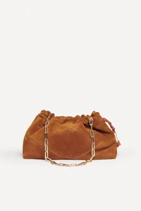 Bash Paris June Bag in Cognac Suede