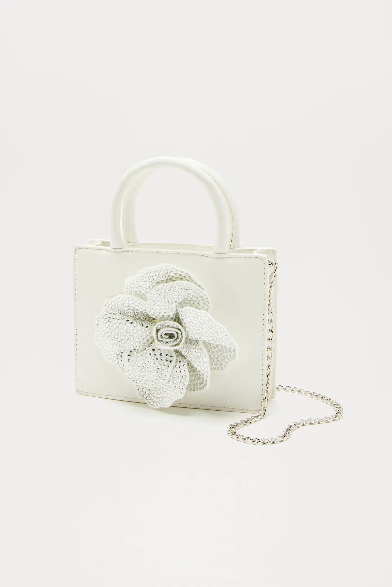 Be My Date Satchel Bag - White