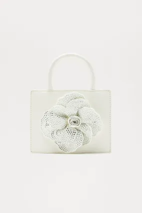 Be My Date Satchel Bag - White