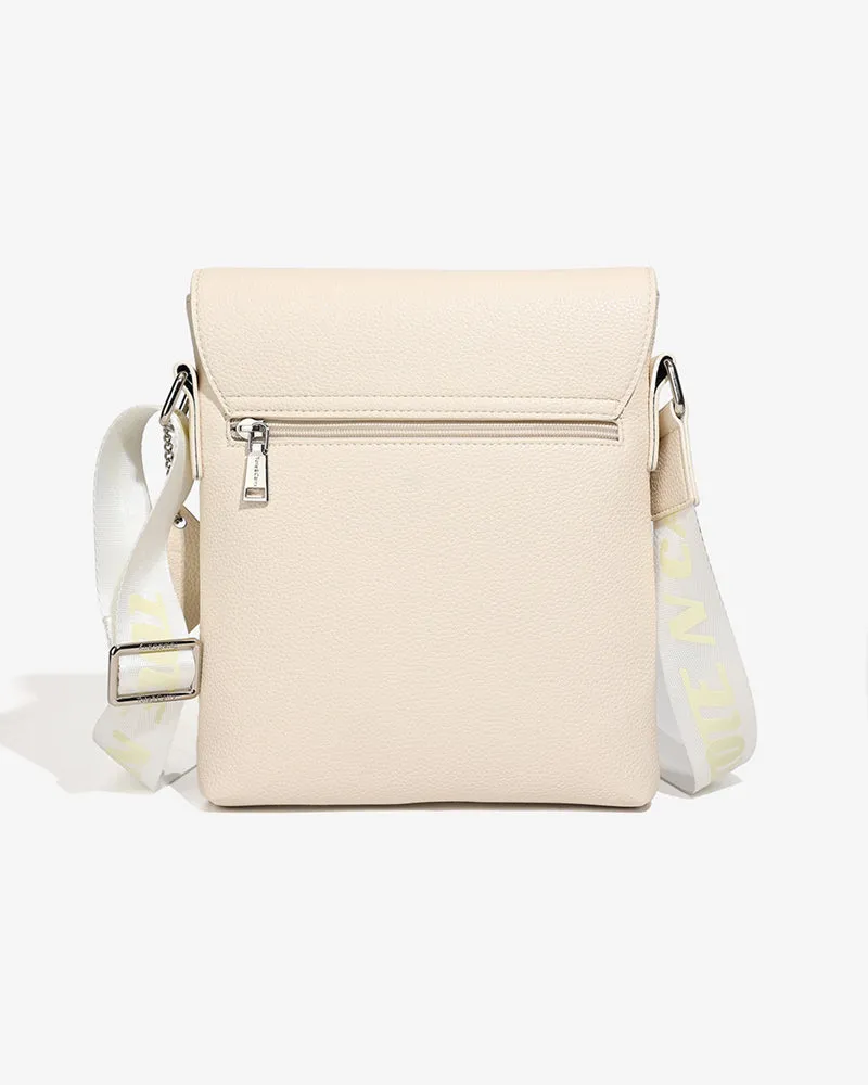 Beige Brown Bodega Crossbody Messenger Bag