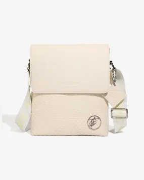 Beige Brown Bodega Crossbody Messenger Bag