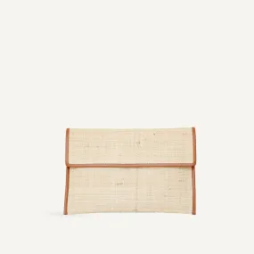 Bembien Lara Clutch Carmel Raffia