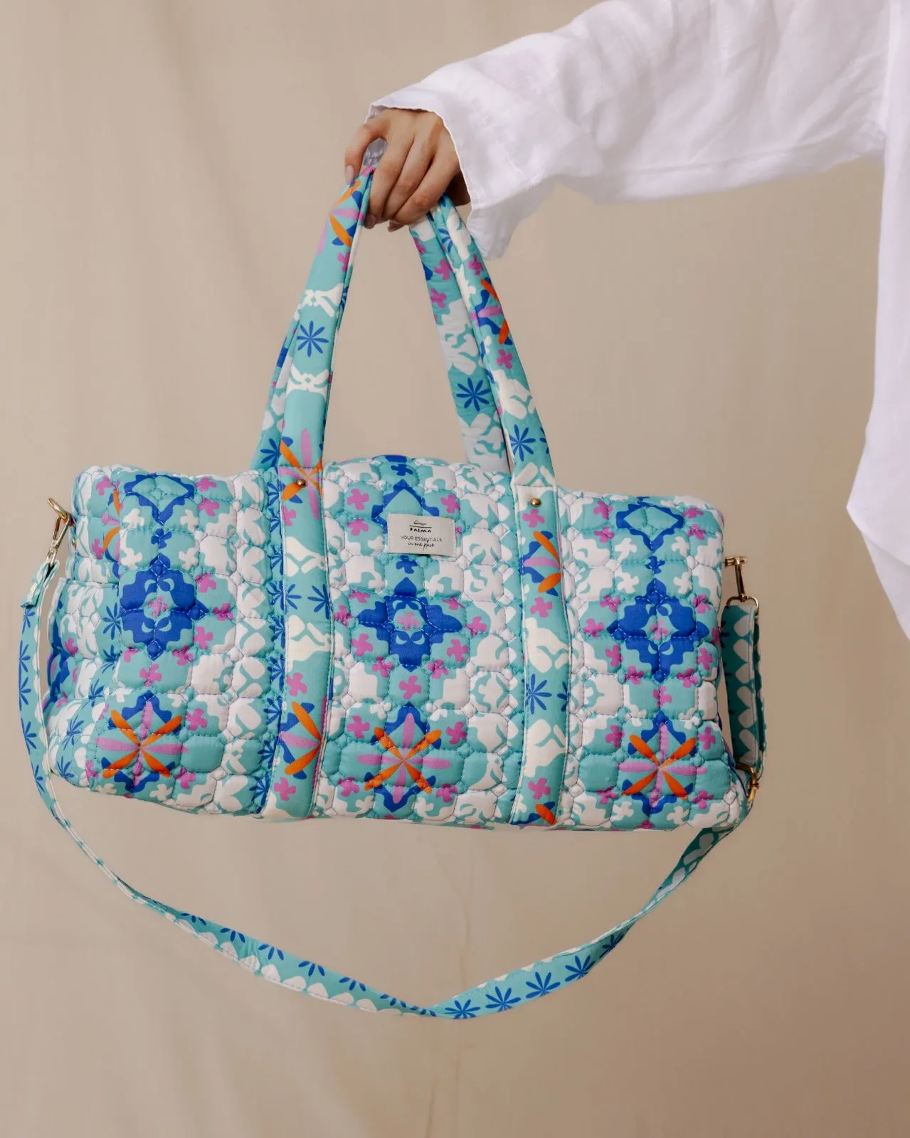 Blue Marrakesh Inspired Duffle Bag