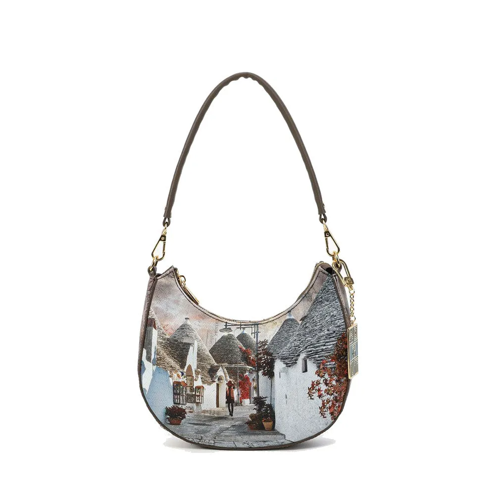 Borsa Donna a Spalla Hobo Bag Y NOT CLF-003 stampa Trullove