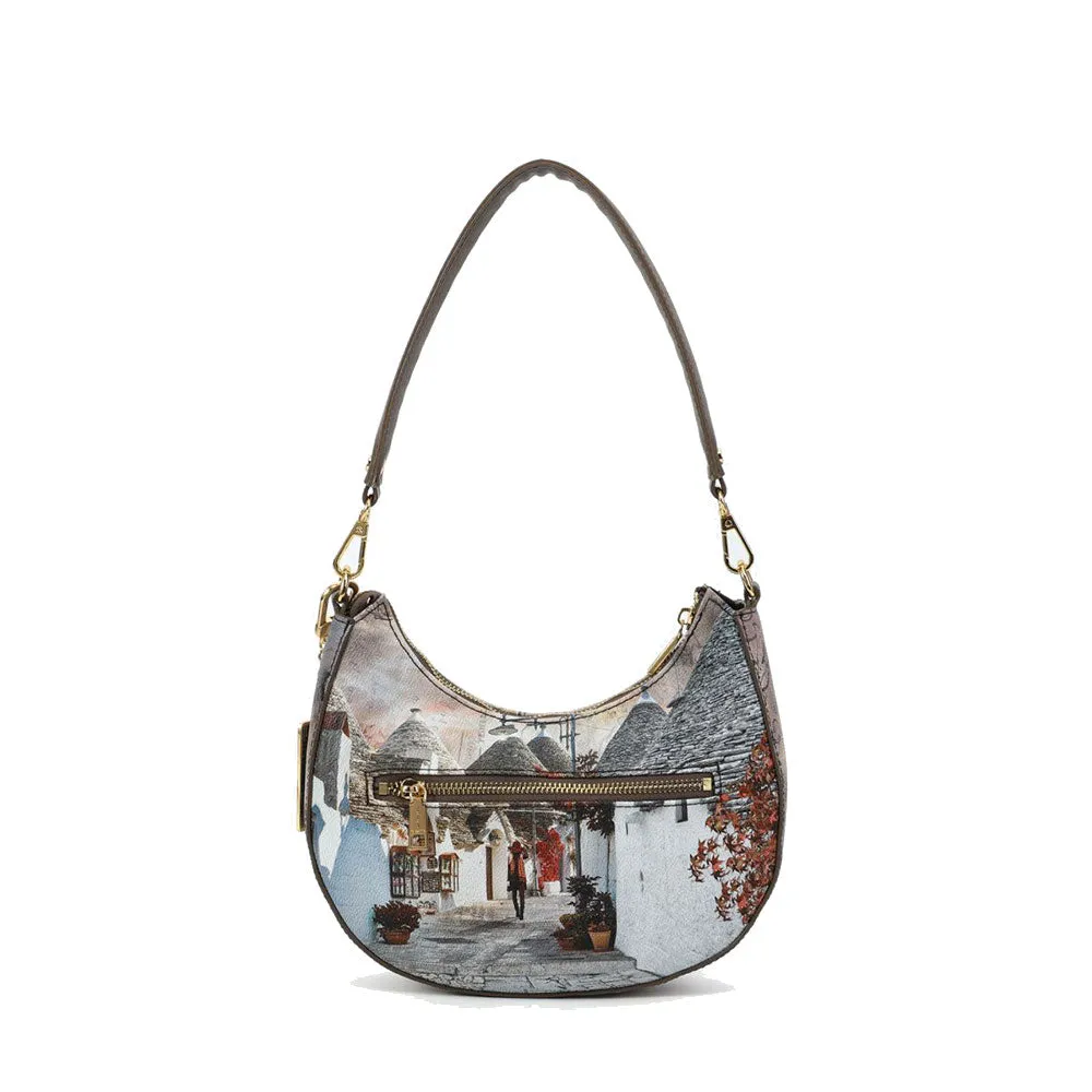 Borsa Donna a Spalla Hobo Bag Y NOT CLF-003 stampa Trullove