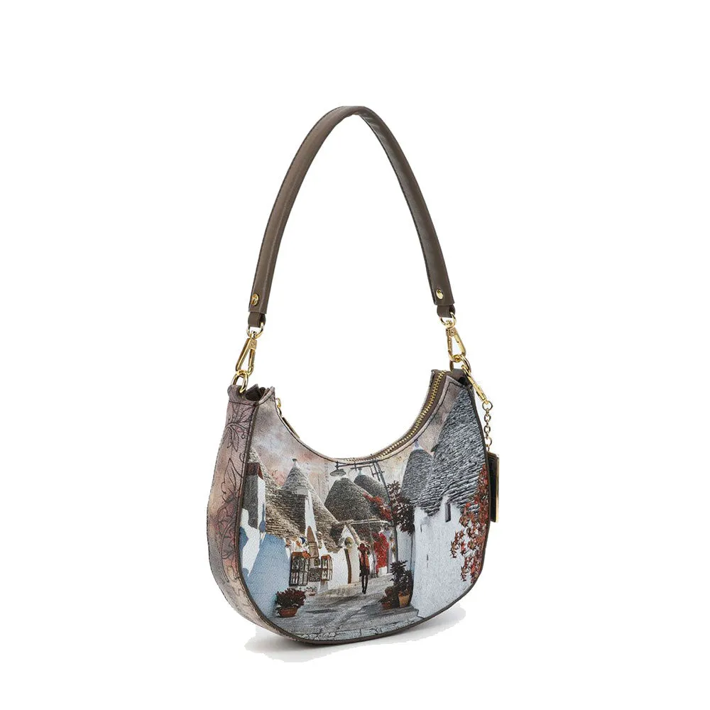 Borsa Donna a Spalla Hobo Bag Y NOT CLF-003 stampa Trullove