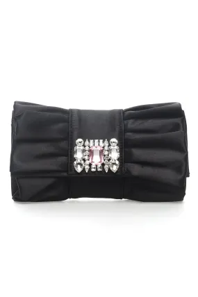 BOW CLUTCH-BLACK