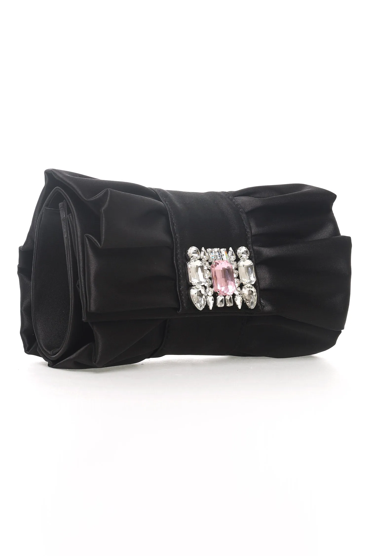 BOW CLUTCH-BLACK