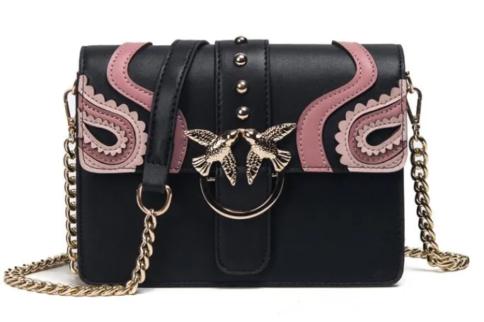 Brand Hand Bag Woman Messenger Bags Lady Rivet chain Women