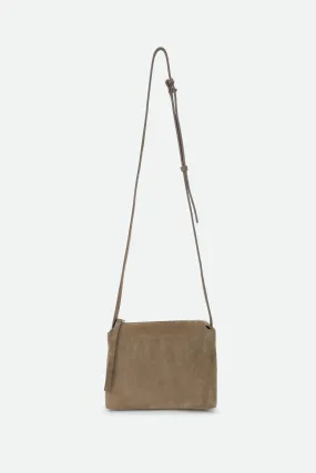 BRIDGET CROSSBODY SUEDE BAG IN TAUPE