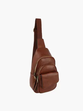 Brown Leather Crossbody Bag