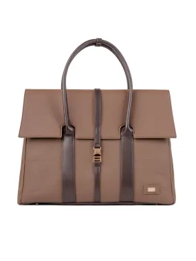 Bruno Briefcase - Brown Pebble