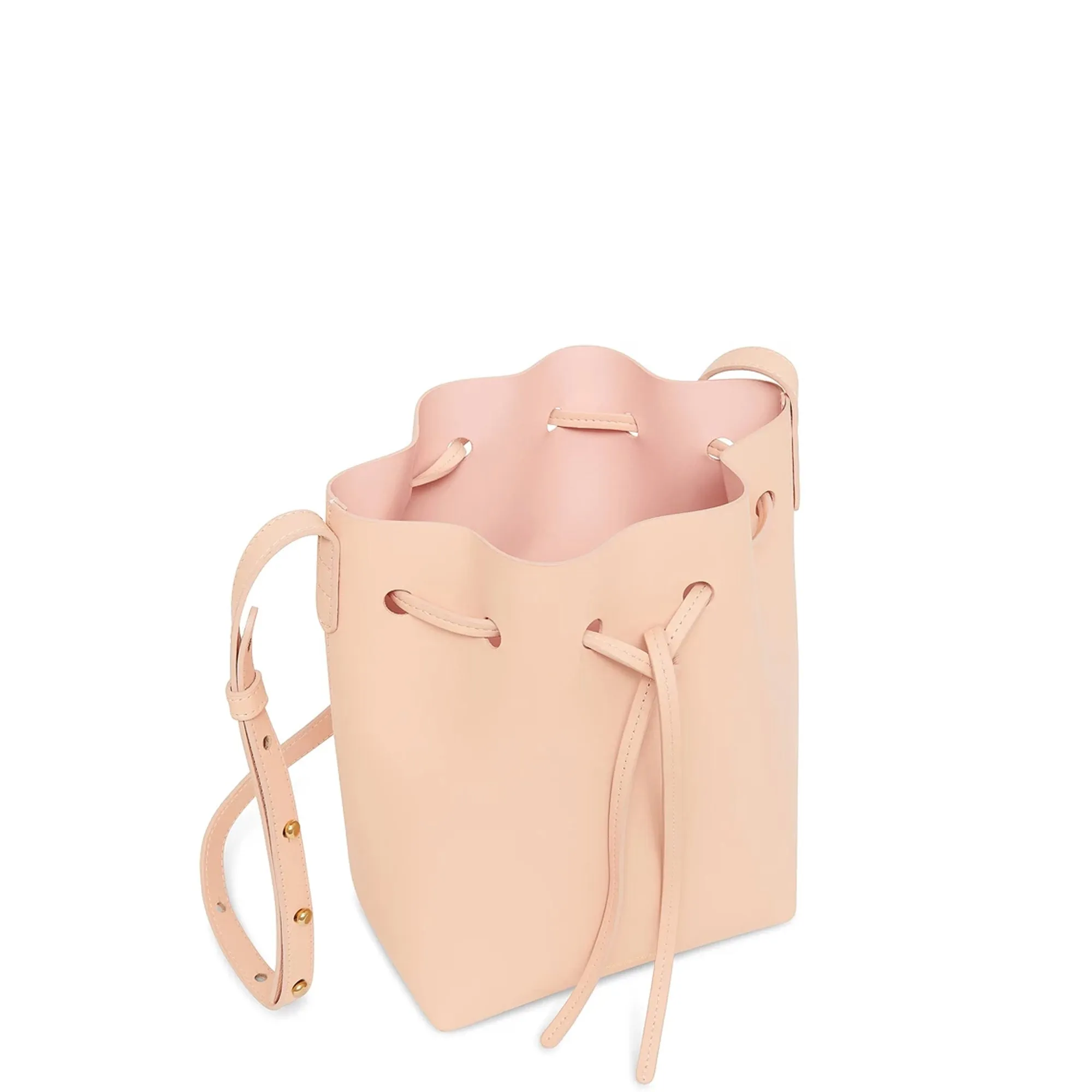 Bucket Bag Mini Calf, Rosa/Rosa