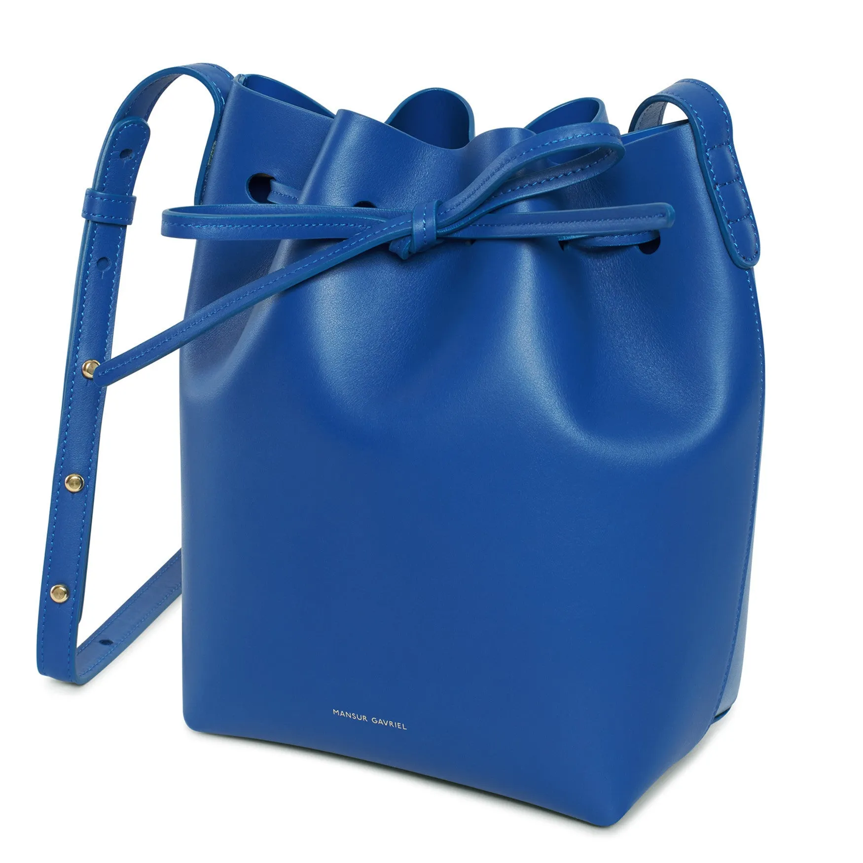 Bucket Bag Mini Calf, Royal/Royal