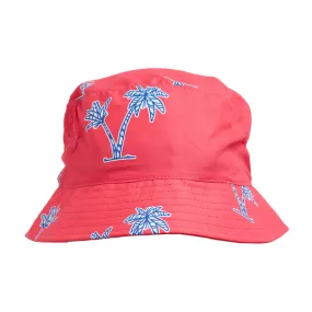 Bucket Hat - Palms | Coral