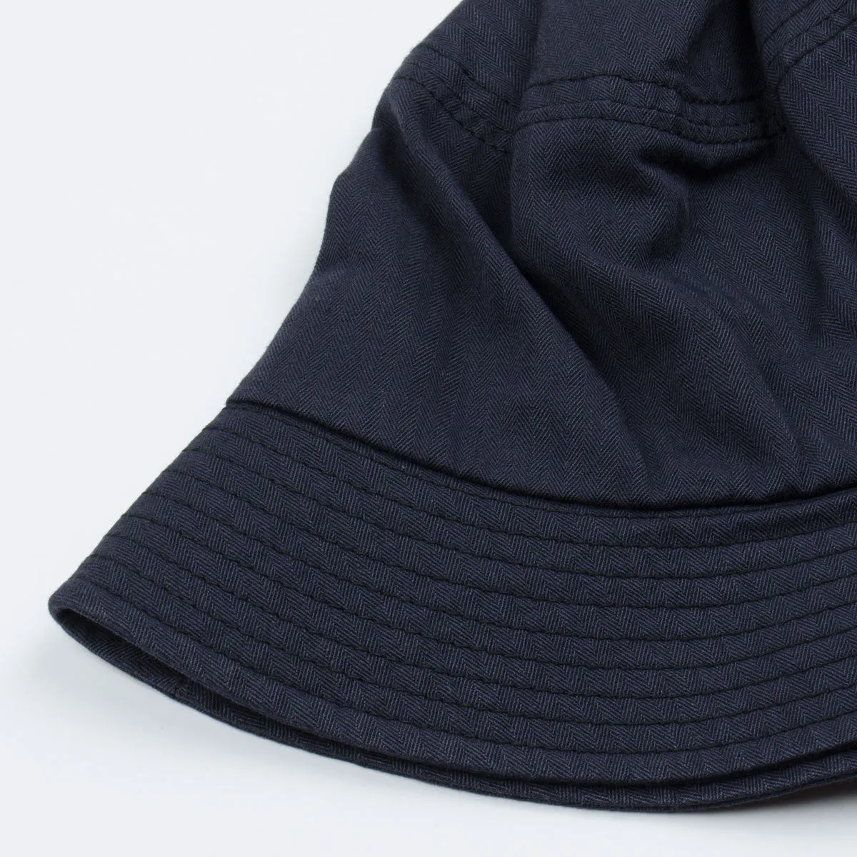 cableami - Herringbone Bucket Hat (Plain) - Black