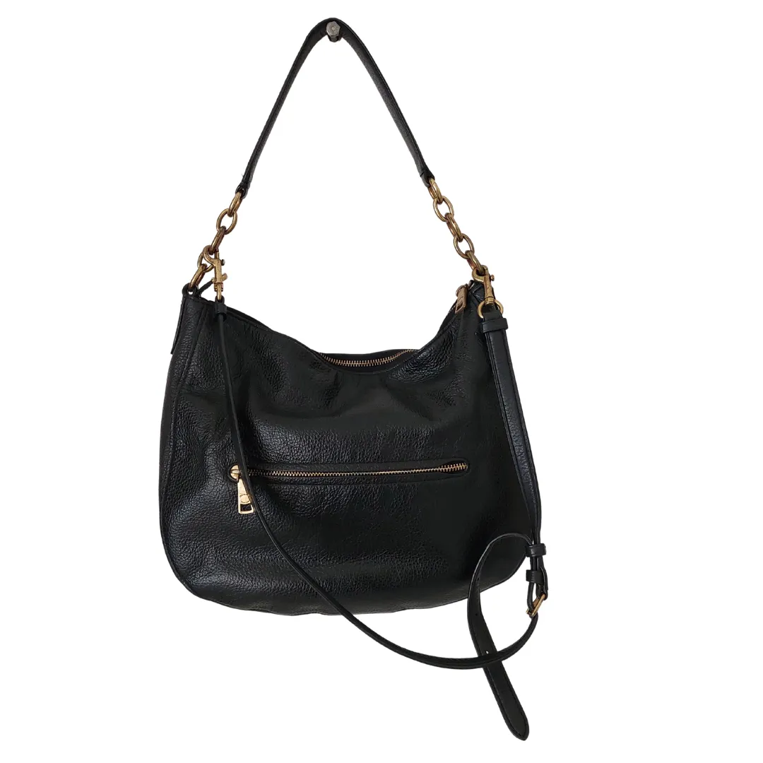 Coach Black Pebbled Leather 'Elle' Hobo Bag | Pre Loved |