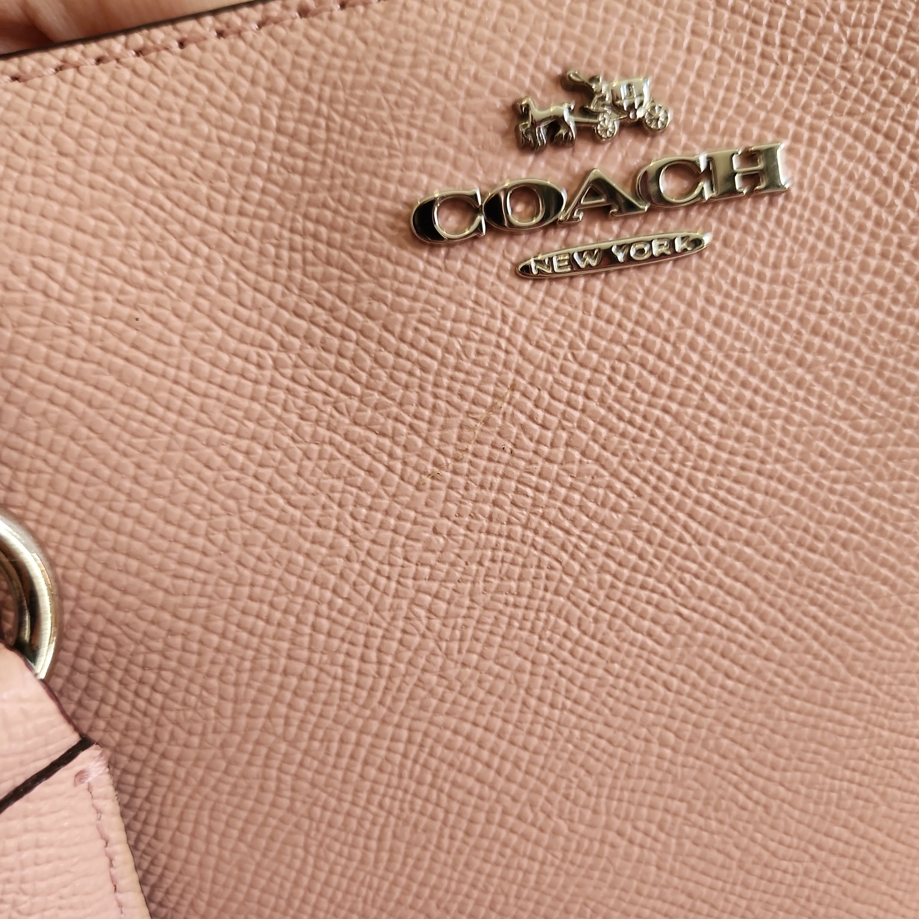 Coach Light Pink Leather 'Minetta' Satchel | Gently Used |