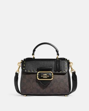 Coach Top Handle Satchel In Colorblock Signature Canvas With Rivets