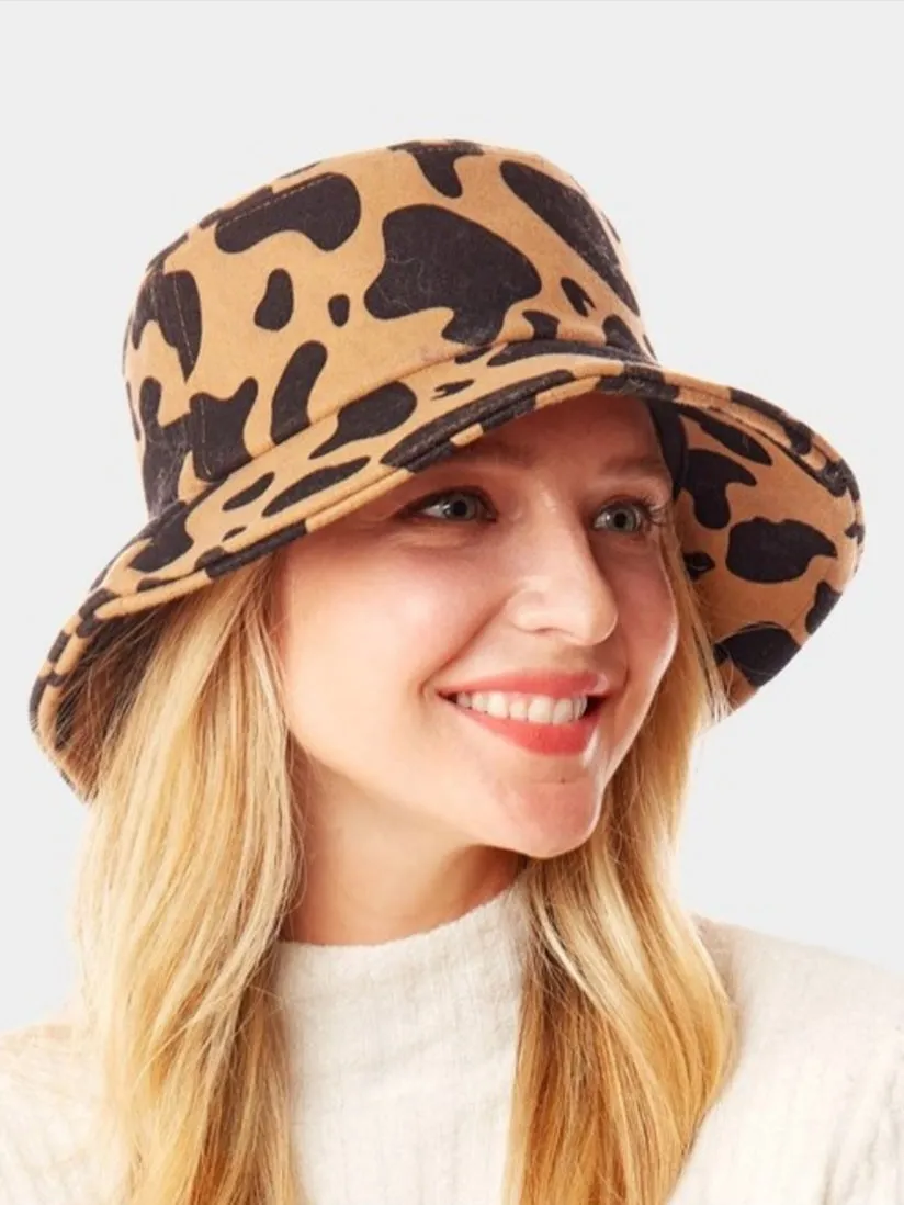 Cow Print Bucket hat