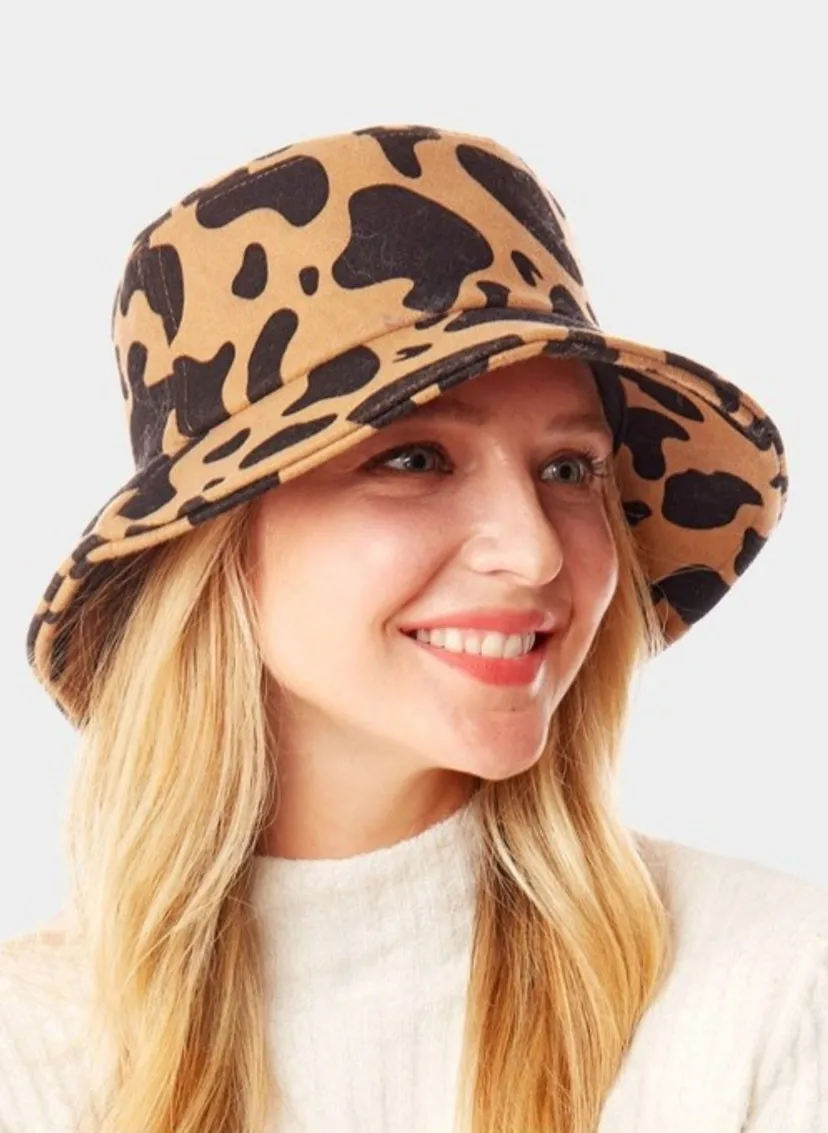 Cow Print Bucket hat