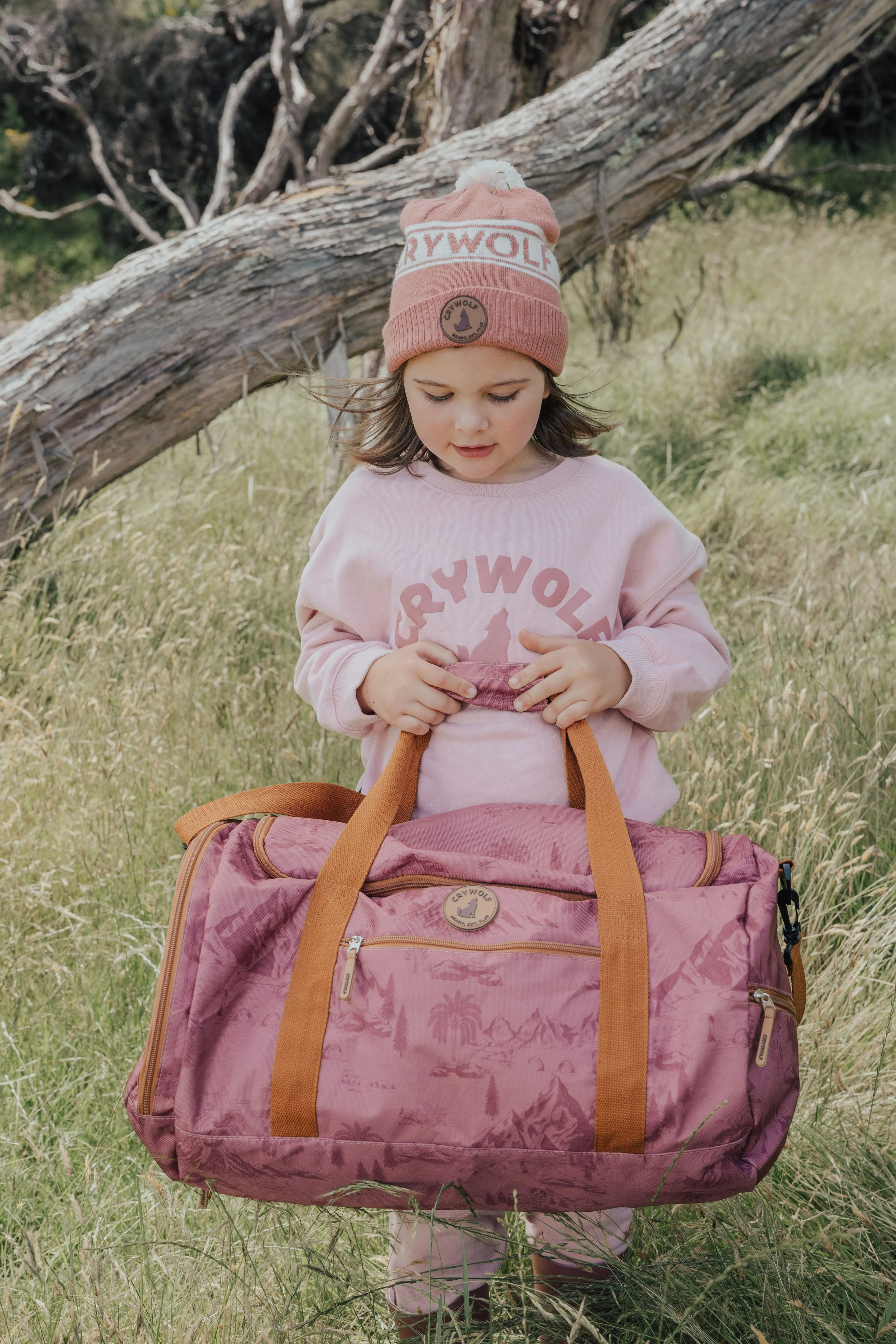 Crywolf Packable Duffel Bag - Rose Landscape