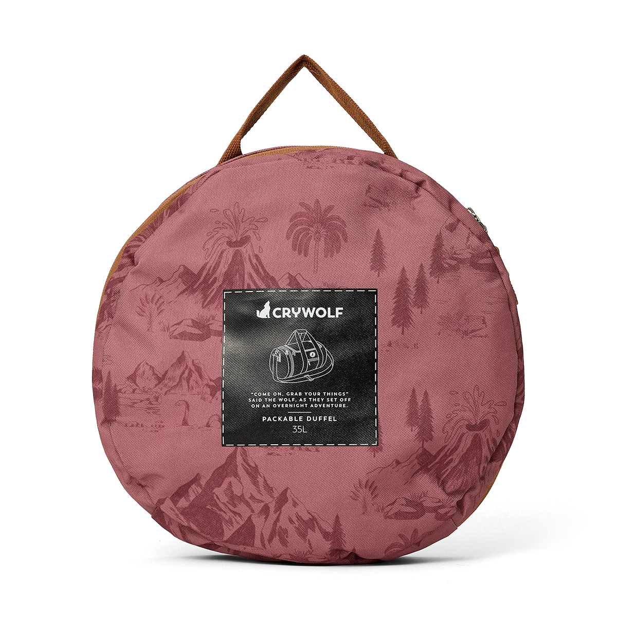 Crywolf Packable Duffel Bag - Rose Landscape