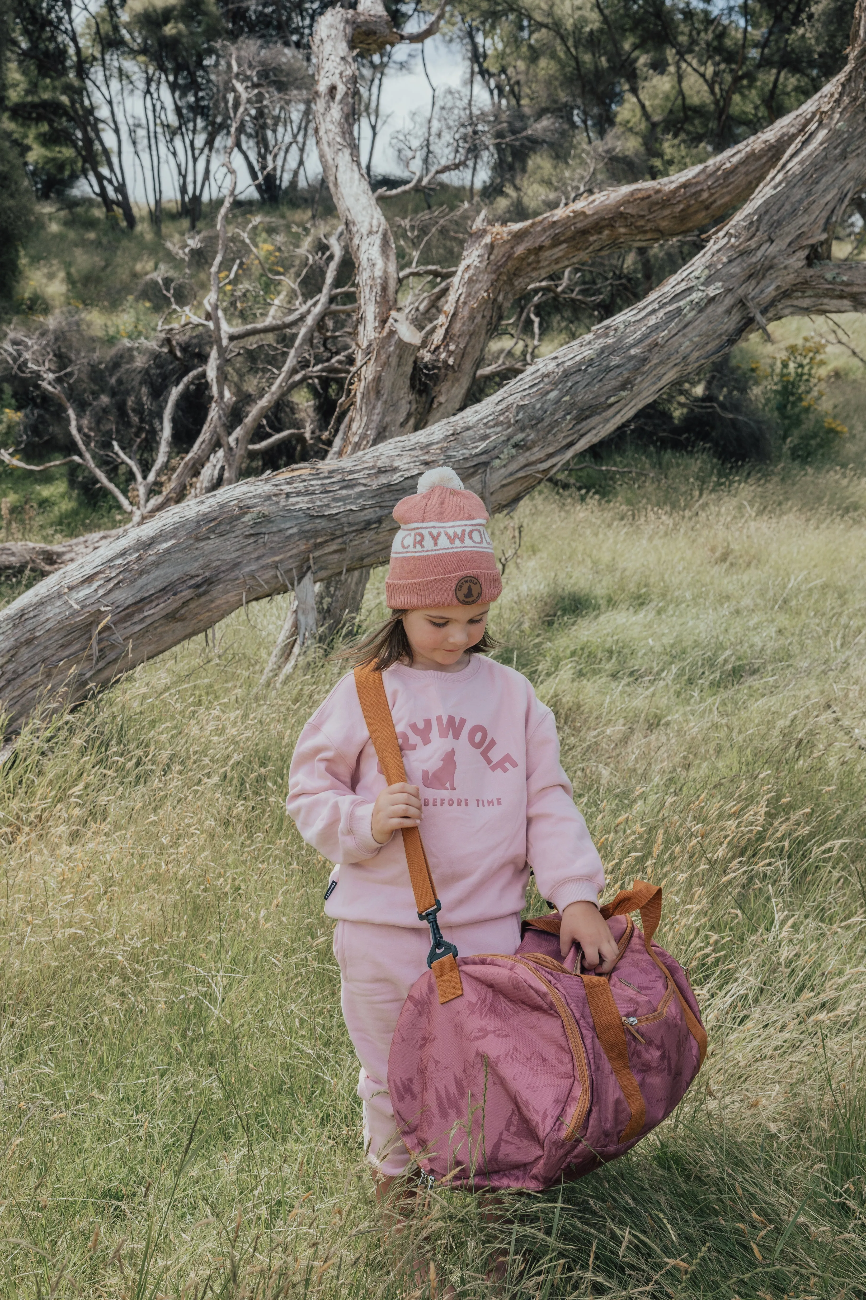 Crywolf Packable Duffel Bag - Rose Landscape