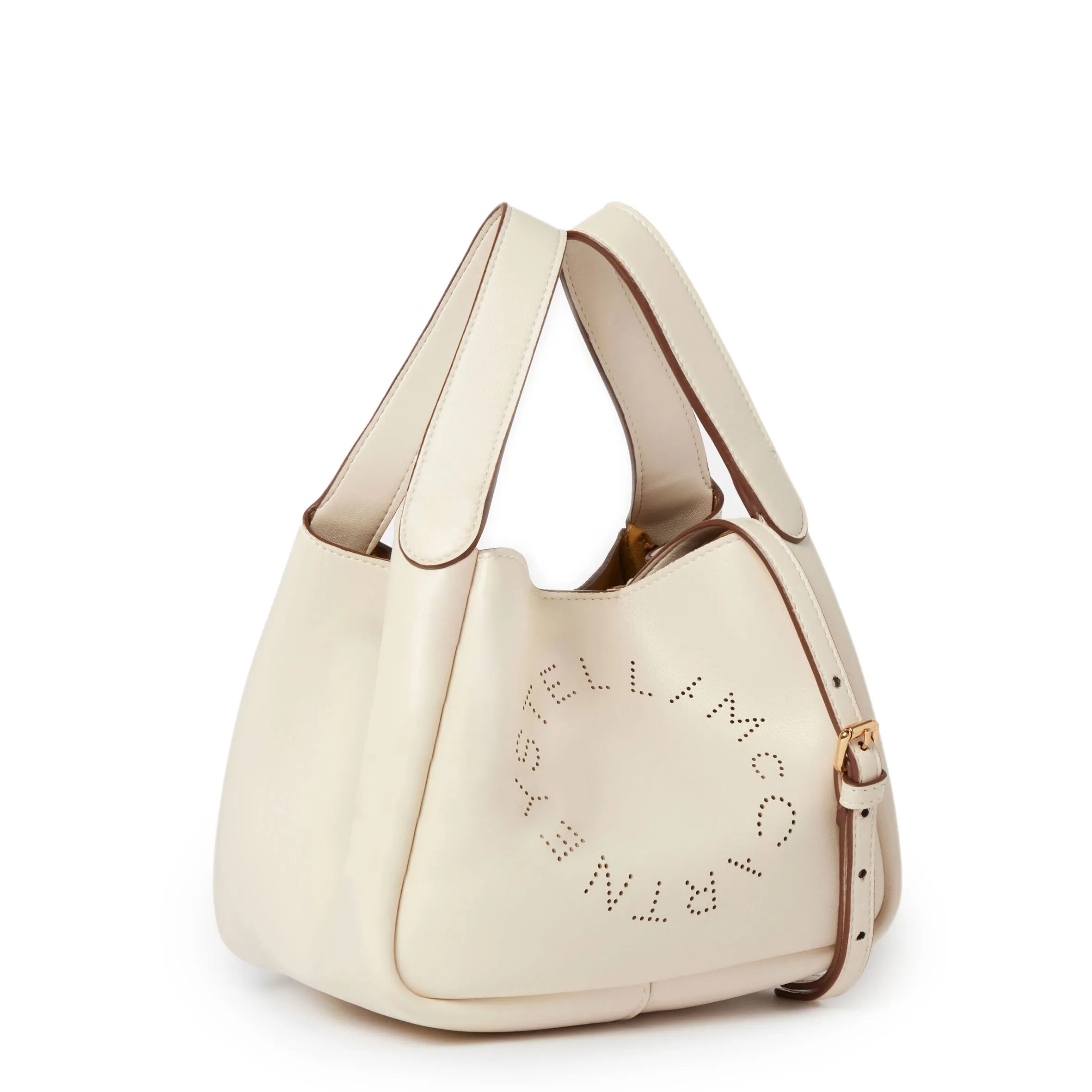 Dumpling Logo Shoulder Bag, White