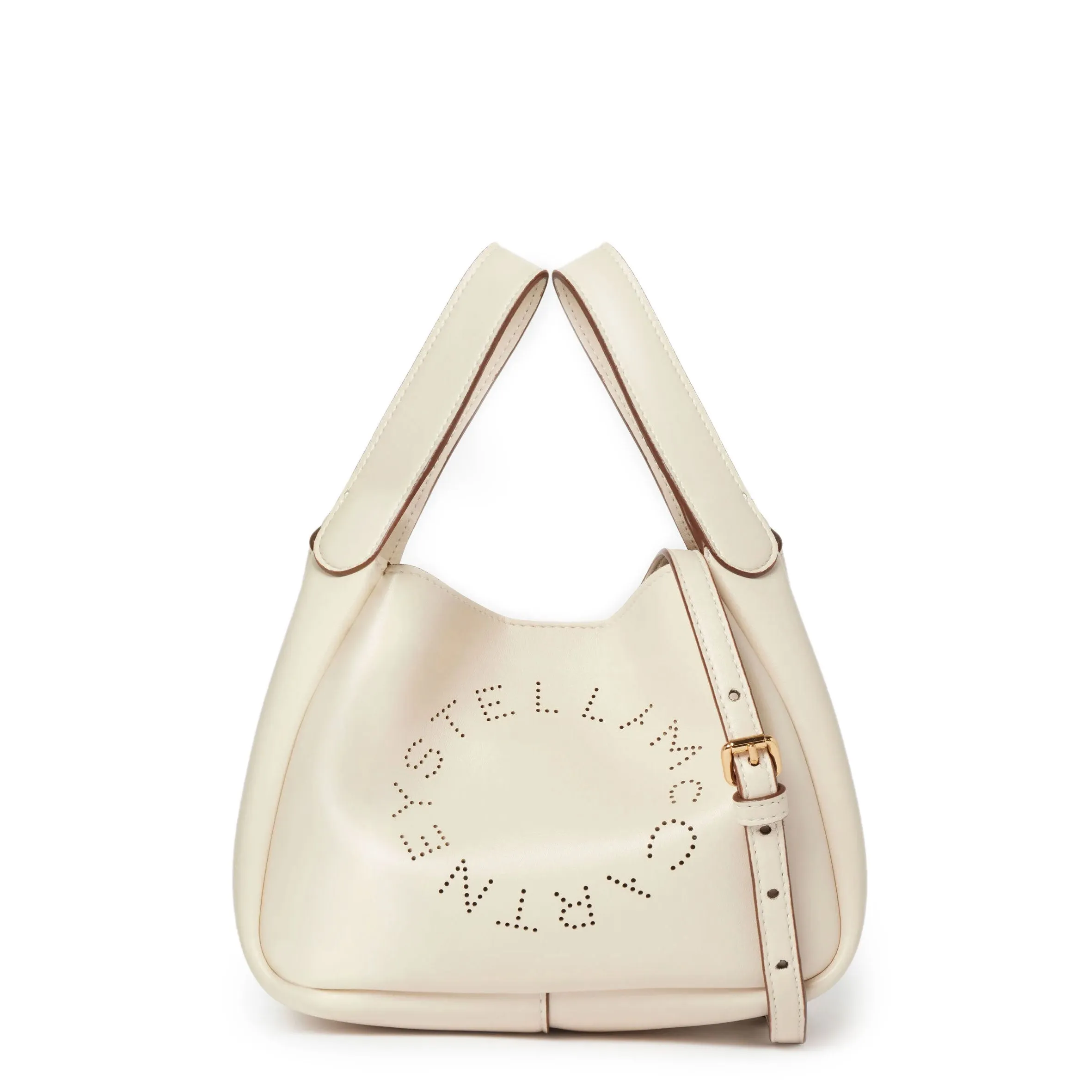 Dumpling Logo Shoulder Bag, White