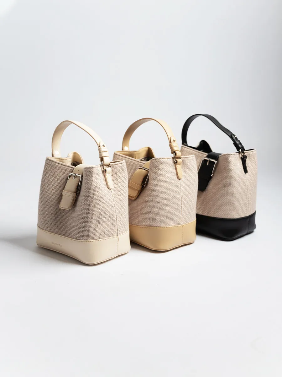 Eryca Raffia Bucket Bag