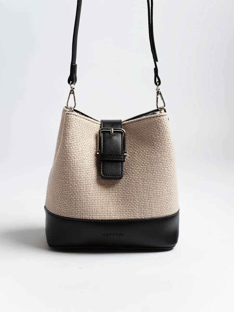 Eryca Raffia Bucket Bag