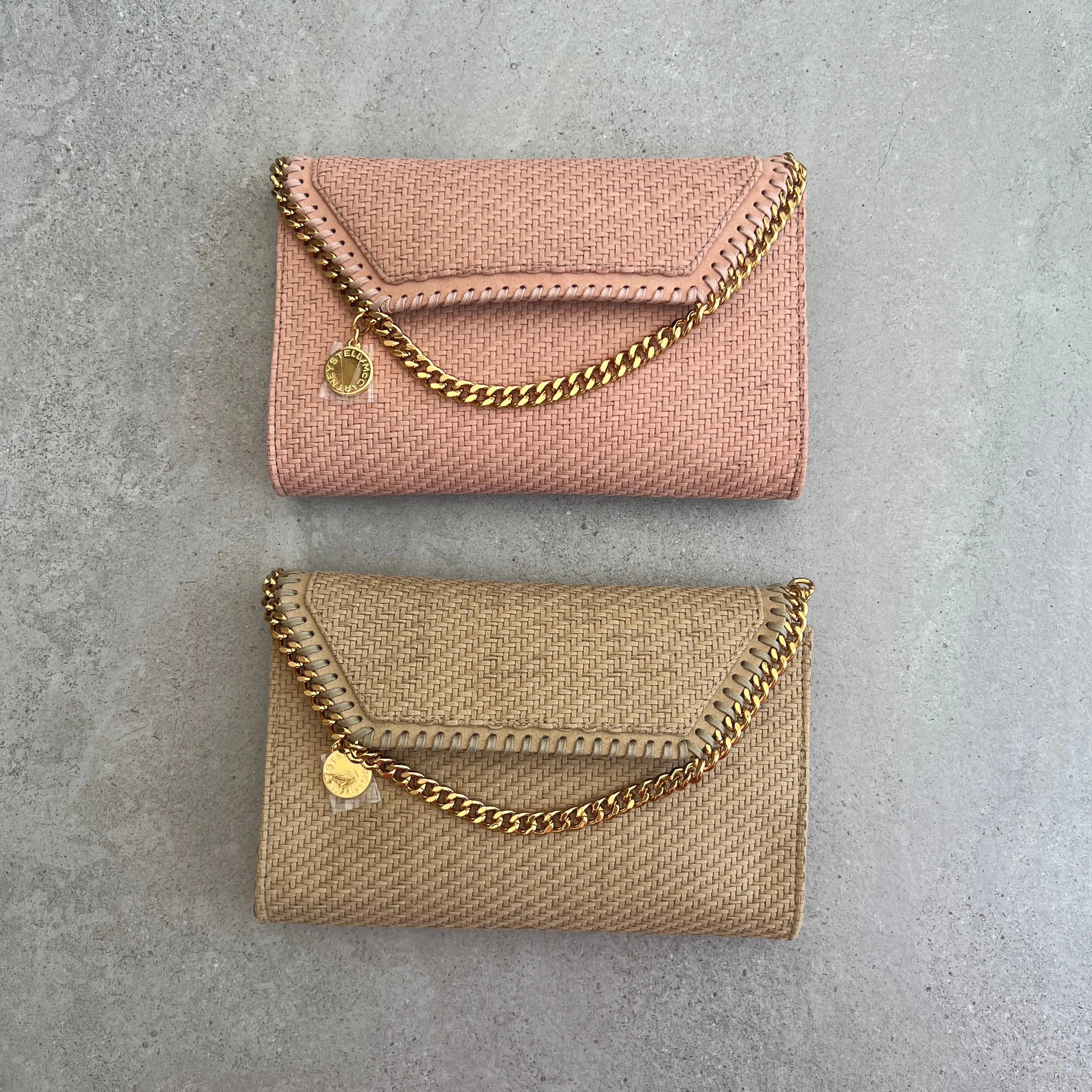 Falabella WOC Woven Suede, Blush