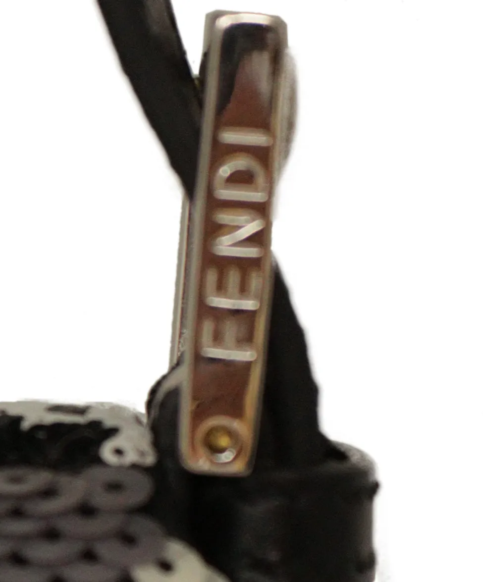 Fendi B&W Sequin Baguette Bag