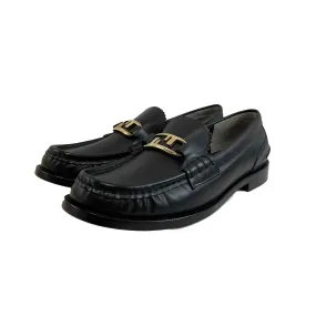 Fendi O'Lock Loafers Black 38 US 8 Women New With Box