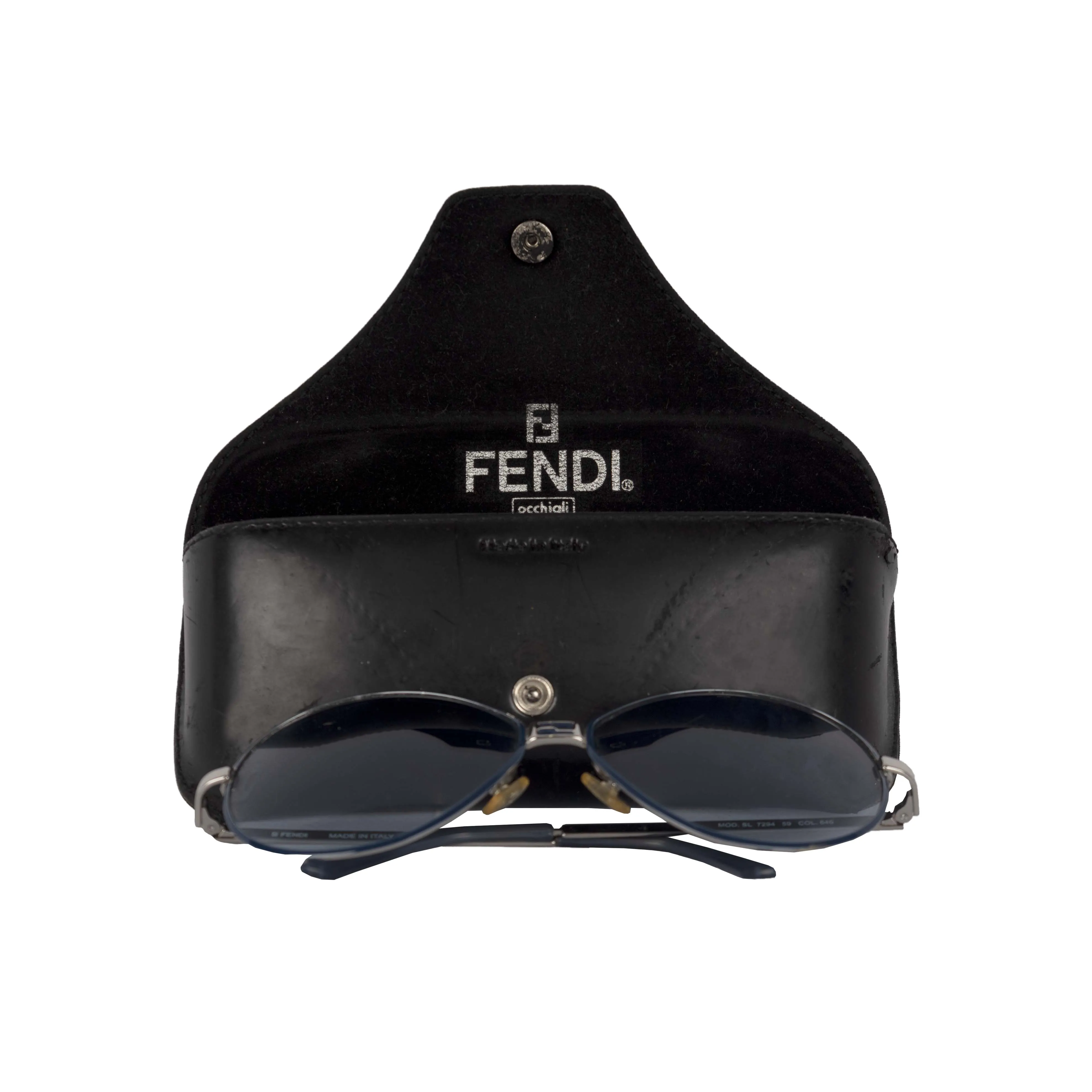 Fendi Oval Gradient Aviator Sunglasses - '10s