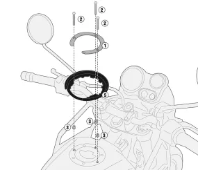 Givi BF01 Tanklock Fitting Kit - Suzuki