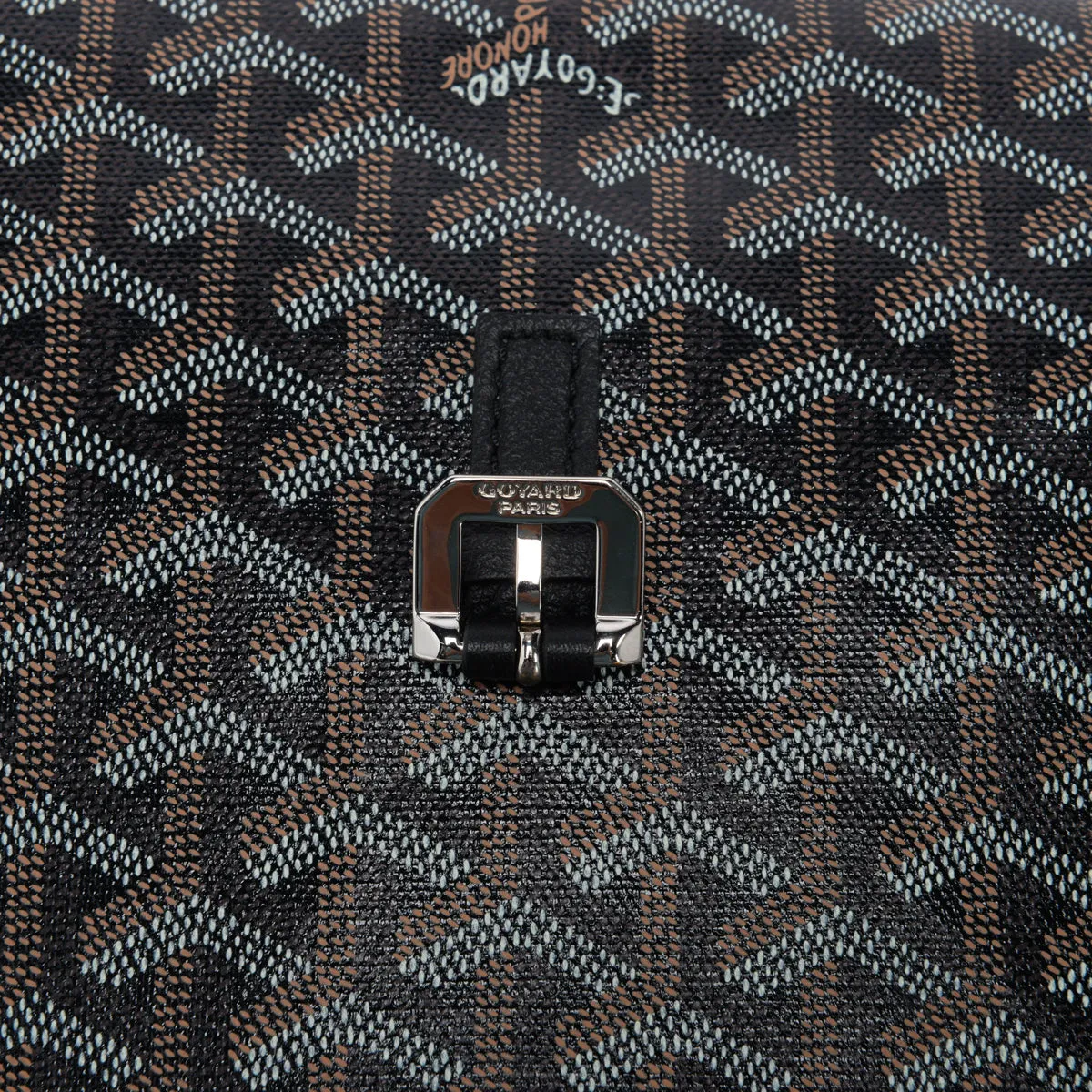 Goyard Black Goyardine Capetien MM Messenger Bag