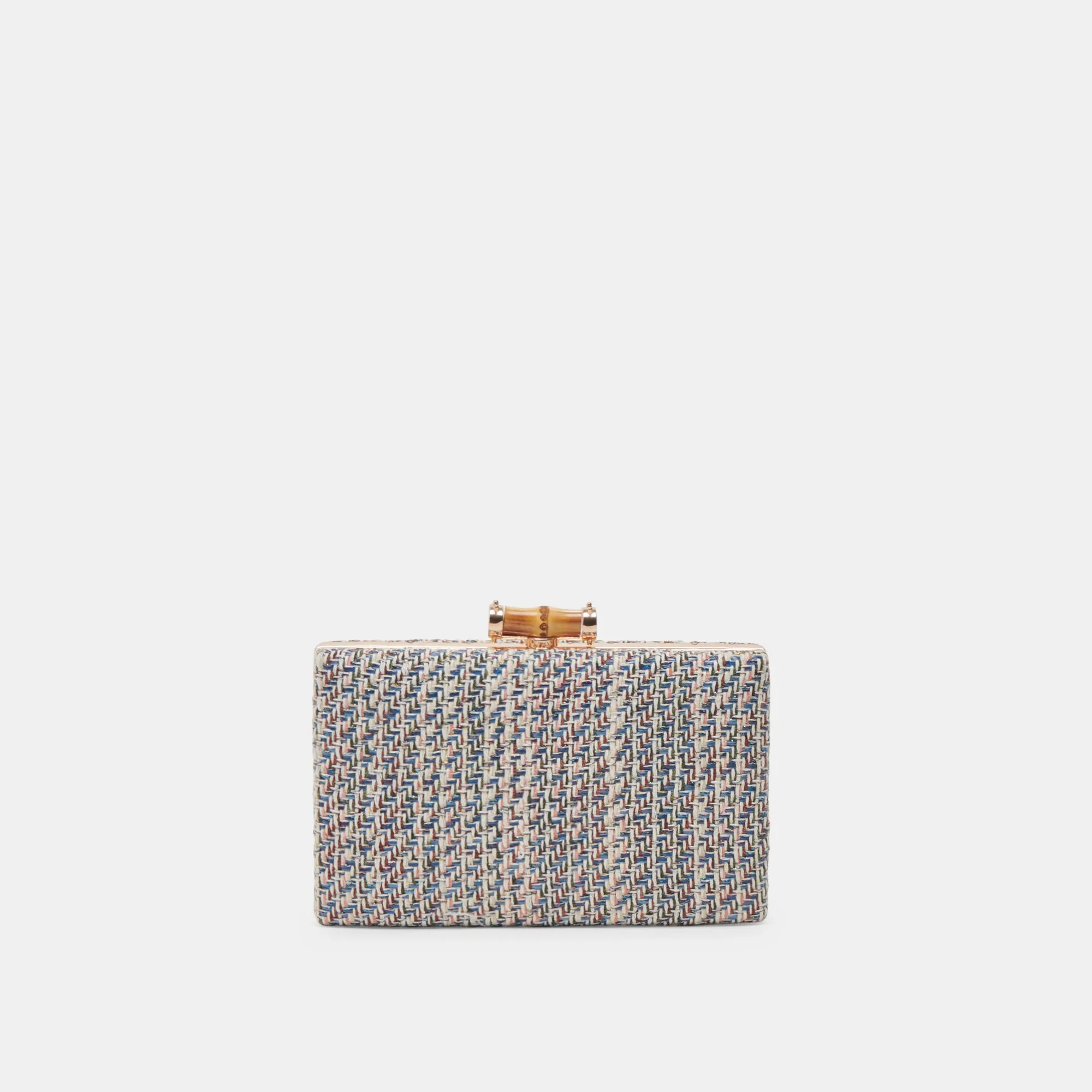 GRETA CLUTCH BLUE WOVEN