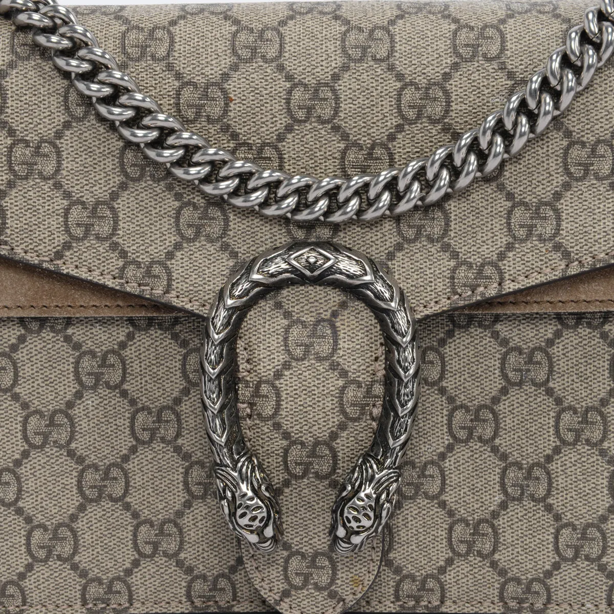 Gucci Beige GG Supreme Small Dionysus Bag