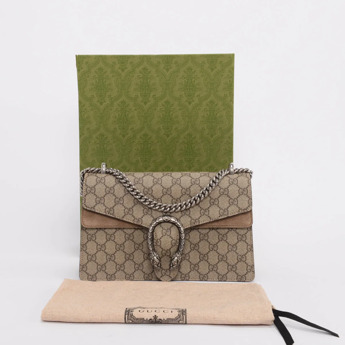 Gucci Beige GG Supreme Small Dionysus Bag