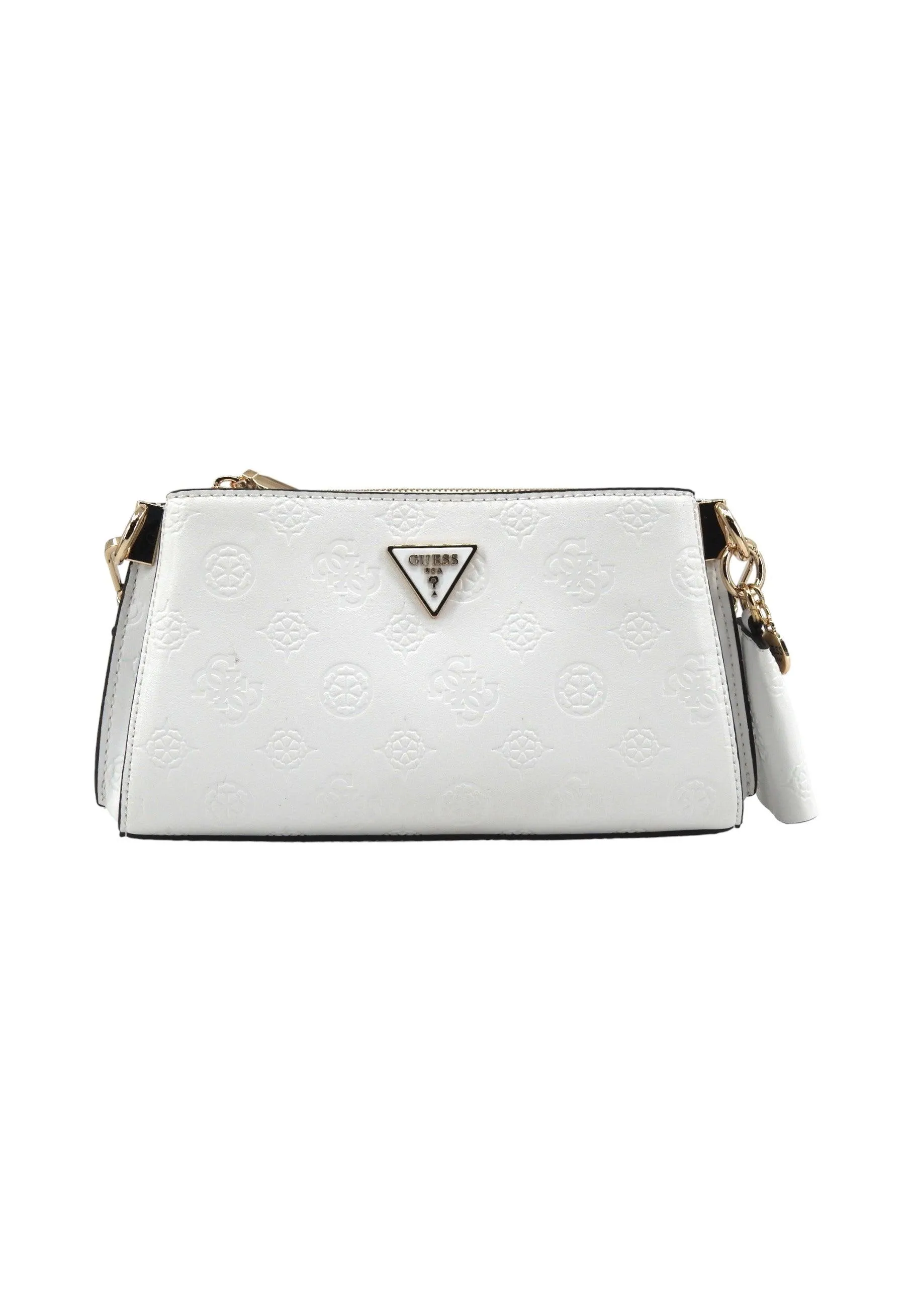 GUESS Jena Borsa Girlfriend Satchel Donna White Logo PG722018